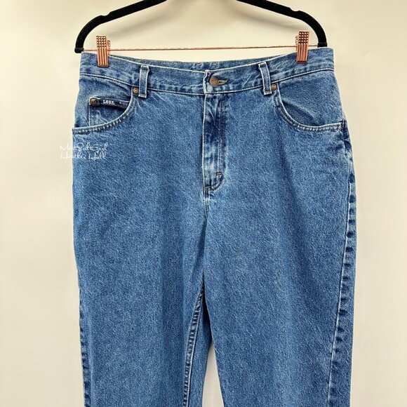 Lee Vintage 1990's Ultra High-Waisted Relaxed Fit Ankle Boyfriend Jeans Size 30 - Picture 2 of 4